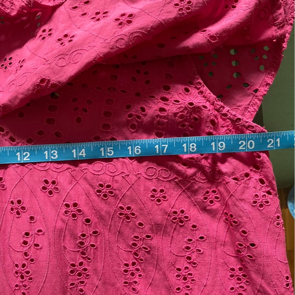 Tuckernuck Pink Floral Eyelet Caftan Midi Dress Swim Coverup - Picture 12 of 15